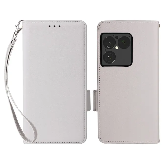 Housse Sony Xperia 1 VIII Effet Cuir Lanière FOLKEN Litchi