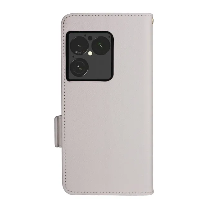 Housse Sony Xperia 1 VIII Effet Cuir Lanière FOLKEN Litchi