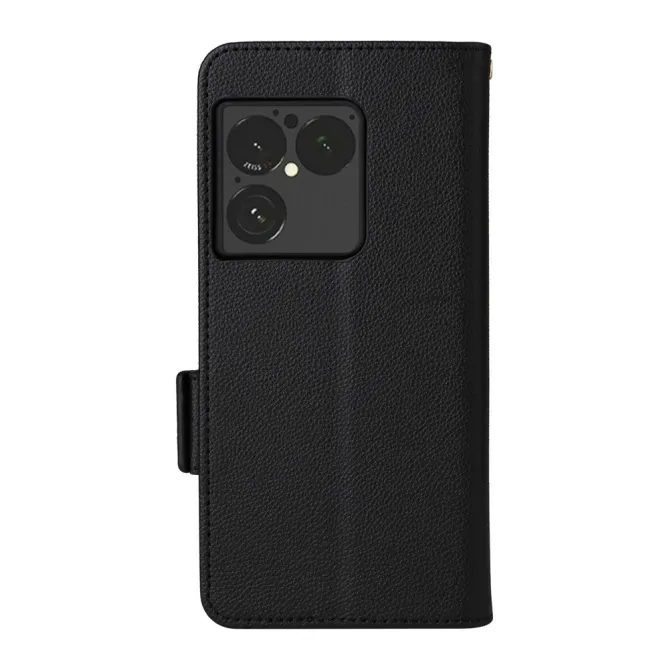 Housse Sony Xperia 1 VIII Effet Cuir Lanière FOLKEN Litchi