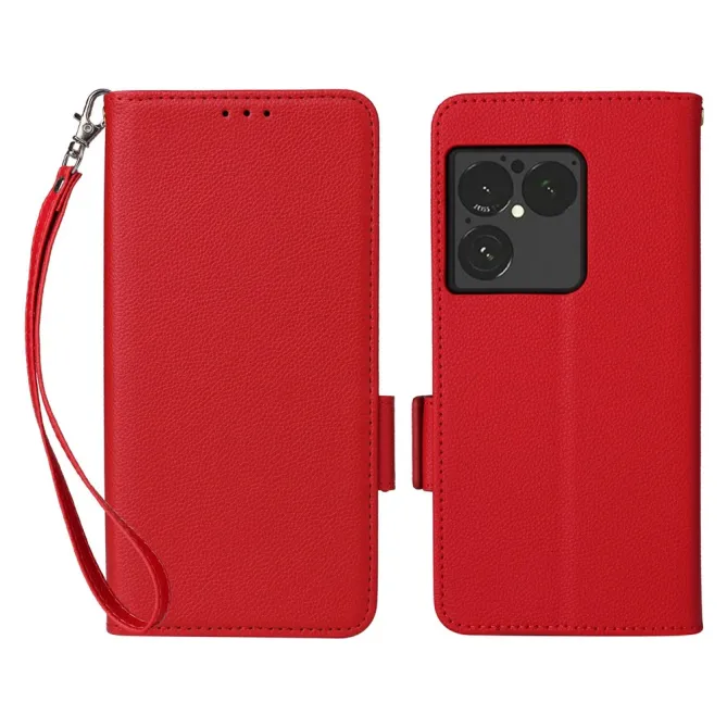 Housse Sony Xperia 1 VIII Effet Cuir Lanière FOLKEN Litchi