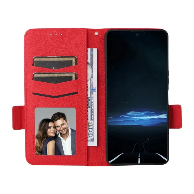 Housse Sony Xperia 1 VIII Effet Cuir Lanière FOLKEN Litchi
