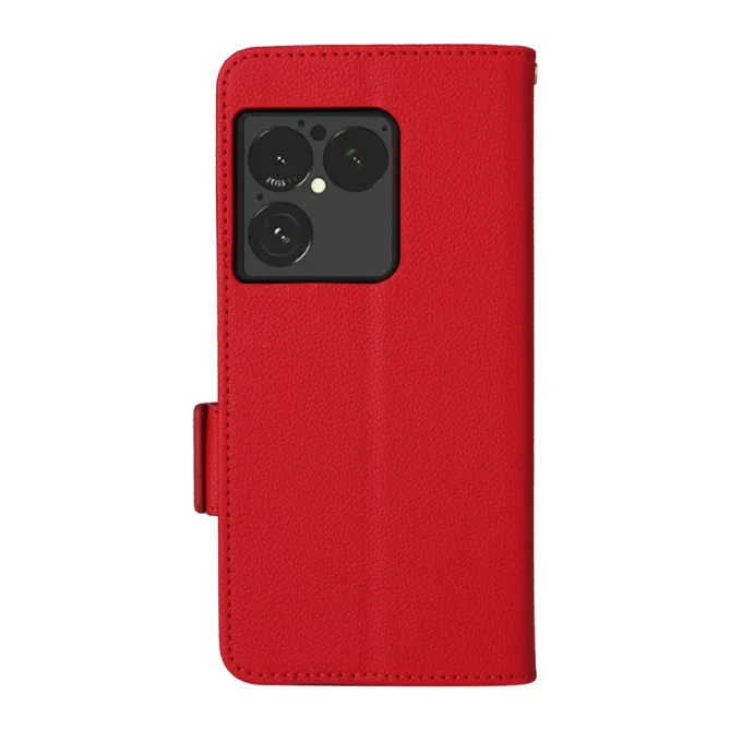 Housse Sony Xperia 1 VIII Effet Cuir Lanière FOLKEN Litchi