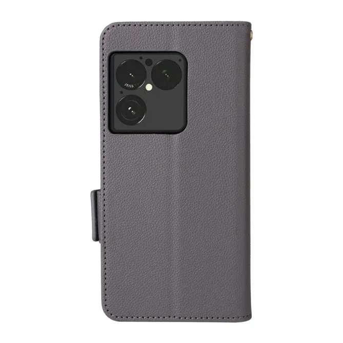Housse Sony Xperia 1 VIII Effet Cuir Lanière FOLKEN Litchi