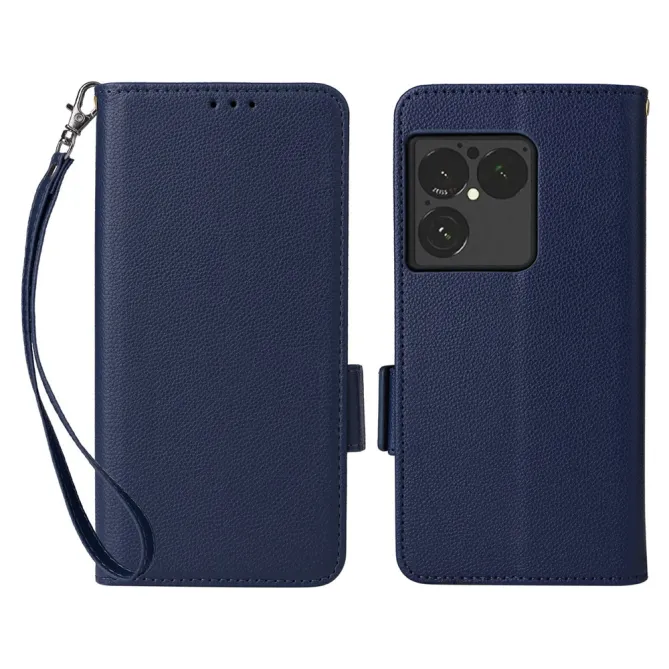 Housse Sony Xperia 1 VIII Effet Cuir Lanière FOLKEN Litchi