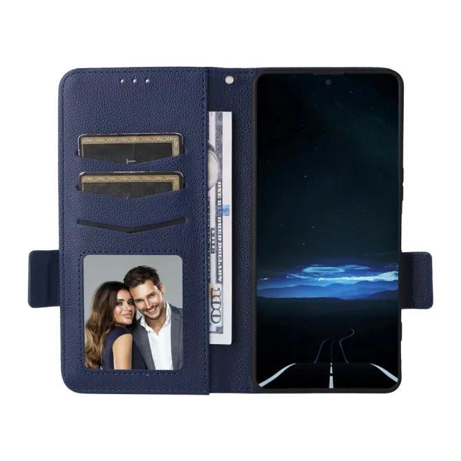 Housse Sony Xperia 1 VIII Effet Cuir Lanière FOLKEN Litchi