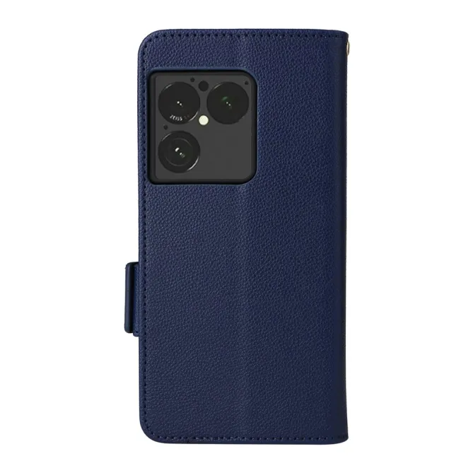 Housse Sony Xperia 1 VIII Effet Cuir Lanière FOLKEN Litchi