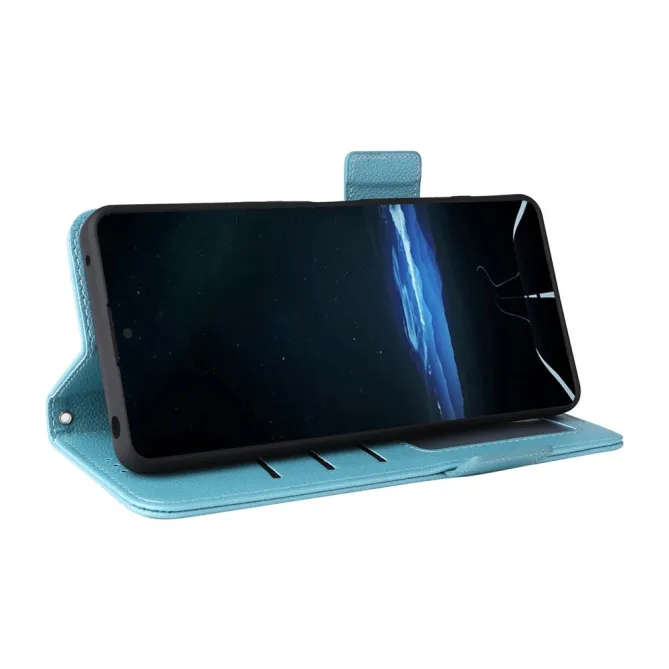 Housse Sony Xperia 1 VIII Effet Cuir Lanière FOLKEN Litchi