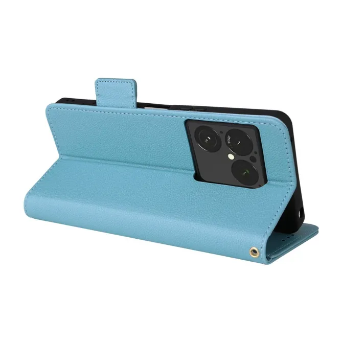 Housse Sony Xperia 1 VIII Effet Cuir Lanière FOLKEN Litchi
