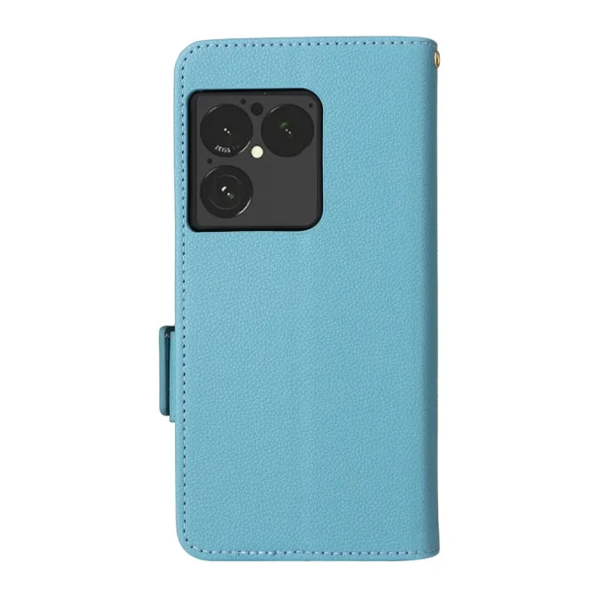 Housse Sony Xperia 1 VIII Effet Cuir Lanière FOLKEN Litchi