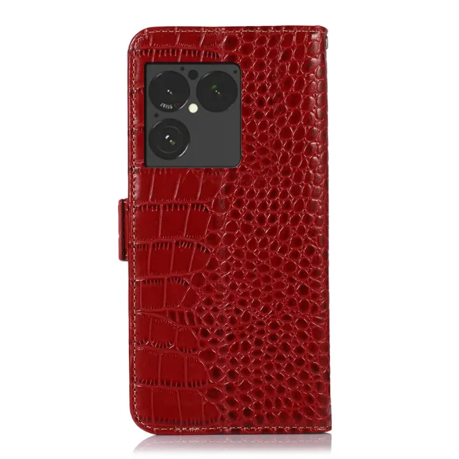 Housse Sony Xperia 1 VIII Cuir Véritable Aspect Croco RFID