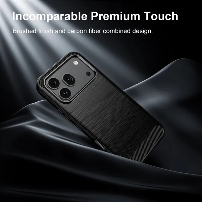 Coque Honor 600 / 600 Pro gel brossé carbone