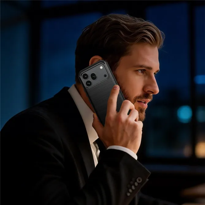 Coque Honor 600 / 600 Pro gel brossé carbone