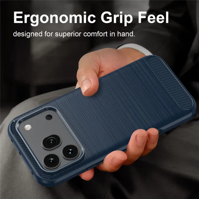 Coque Honor 600 / 600 Pro gel brossé carbone