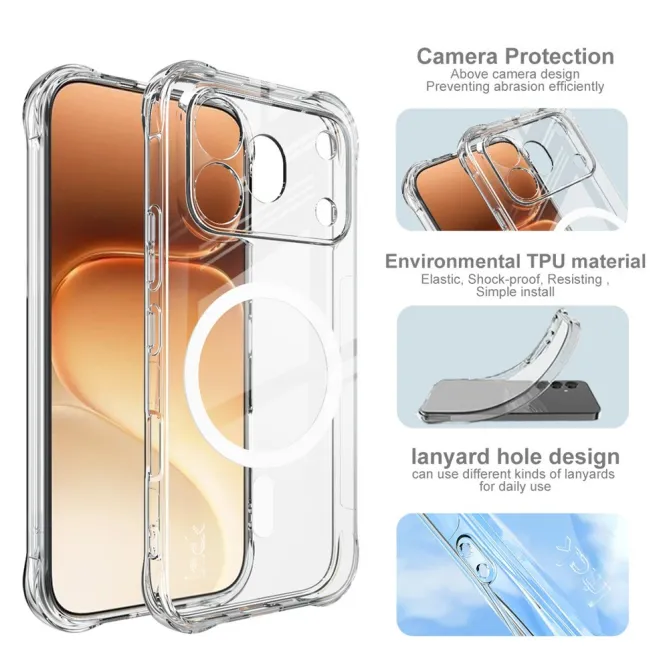 Coque Honor 600 Pro Transparente Magnétique Antichoc