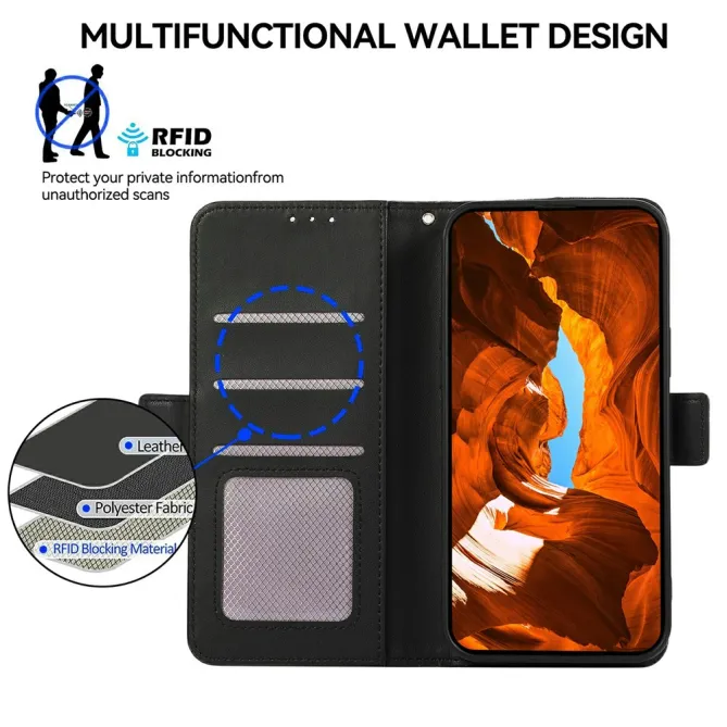 Housse Honor 600 / 600 Pro Effet Cuir Phantom RFID Portefeuille