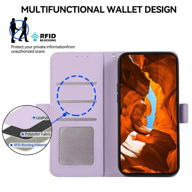 Housse Honor 600 / 600 Pro Effet Cuir Phantom RFID Portefeuille
