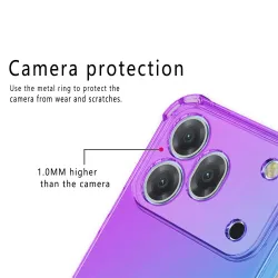 Coque Honor 600 Pro Transparente Dégradé Anti-Chute Bleu clair - photo 33