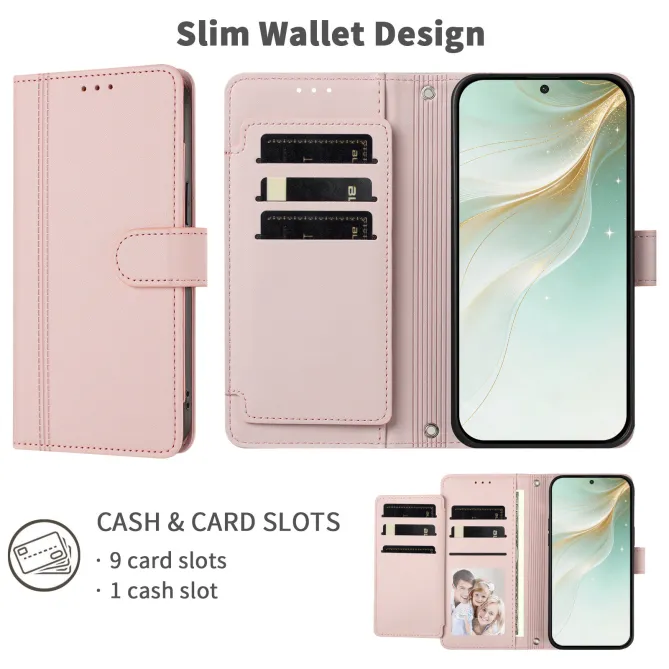 Housse Honor 600 / 600 Pro Portefeuille 9 Cartes Dragonne