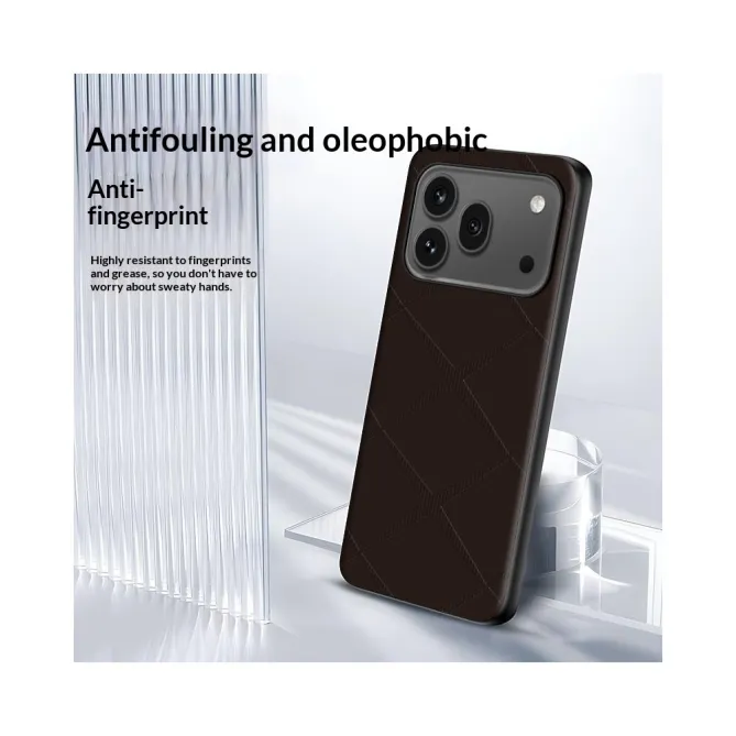 Coque Honor 600 Pro Simili Cuir Motif Croisillons
