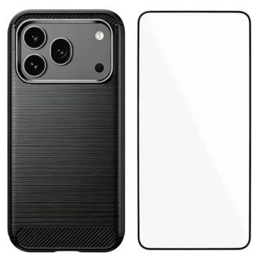 Pack Coque Brossée + Verre Trempé pour Honor 600 Pro