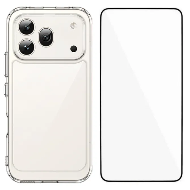 Pack Coque Transparente + Verre Trempé pour Honor 600 Pro