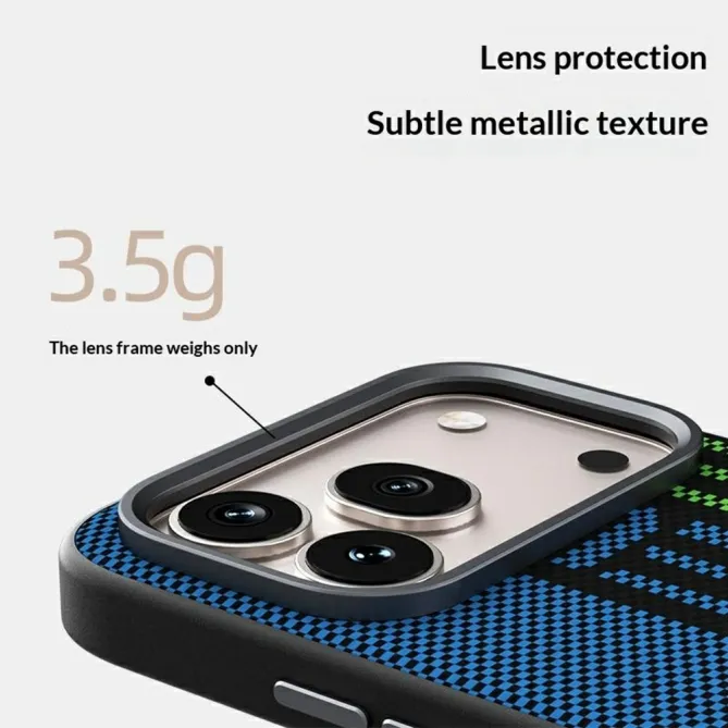 Coque Honor 600 / 600 Pro Magnétique Carbone Bleu et Vert