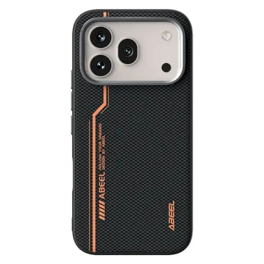 Coque Honor 600 / 600 Pro Magnétique Carbone Orange