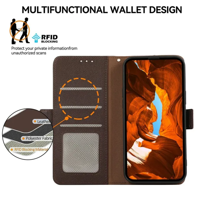 Housse Honor 600 / 600 Pro Legacy Effet Cuir Texturé RFID