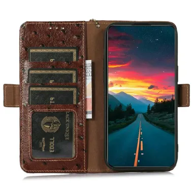 Housse Honor 600 Pro Cuir Véritable Effet Peau d'Autruche