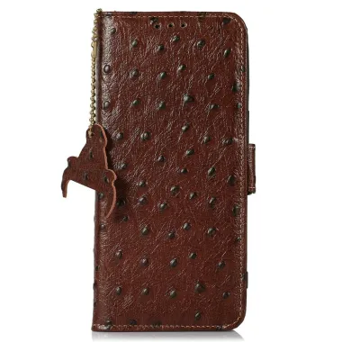 Housse Honor 600 Pro Cuir Véritable Effet Peau d'Autruche