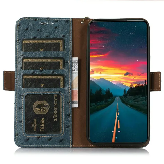 Housse Honor 600 Pro Cuir Véritable Effet Peau d'Autruche