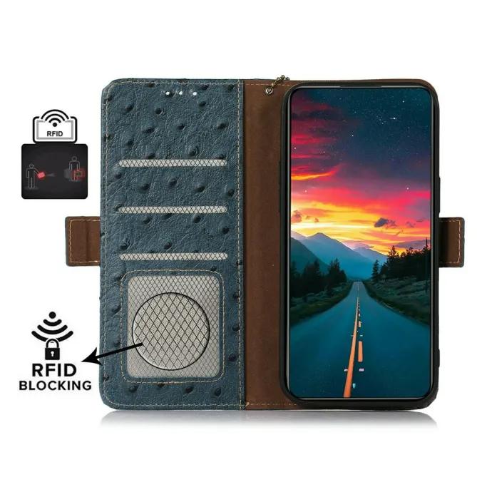 Housse Honor 600 Pro Cuir Véritable Effet Peau d'Autruche