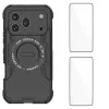 Coque Honor 600 Pro Butterfly magnétique avec 2 verres trempés