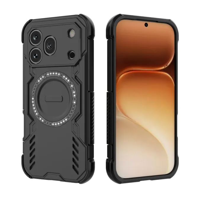 Coque Honor 600 Pro Butterfly magnétique avec 2 verres trempés
