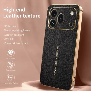 Coque Honor 600 Pro Effet Cuir Grainé Vendôme