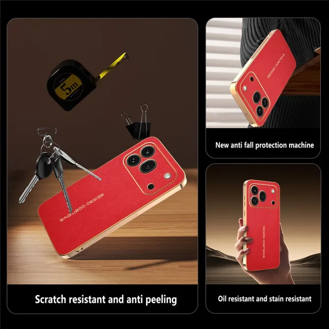 Coque Honor 600 Pro Effet Cuir Grainé Vendôme