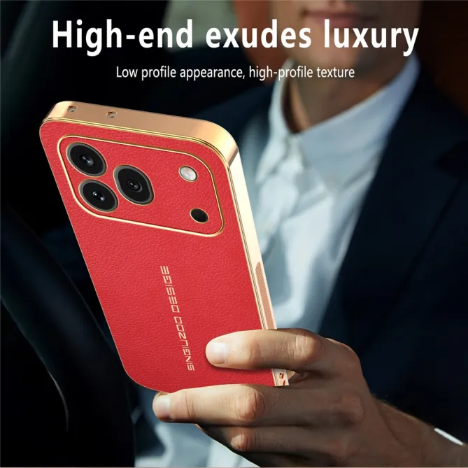 Coque Honor 600 Pro Effet Cuir Grainé Vendôme