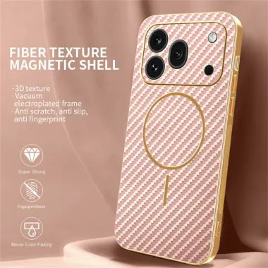 Coque Honor 600 Pro Magnétique Texture Carbone