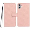 Housse iPhone 16 Plus texture diamant avec dragonne