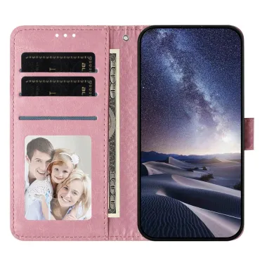 Housse iPhone 16 Plus texture diamant avec dragonne