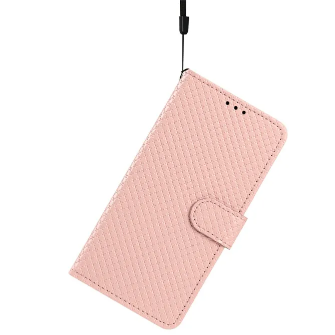Housse iPhone 16 Plus texture diamant avec dragonne