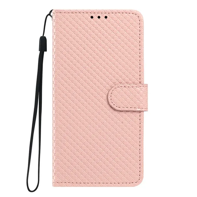 Housse iPhone 16 Plus texture diamant avec dragonne