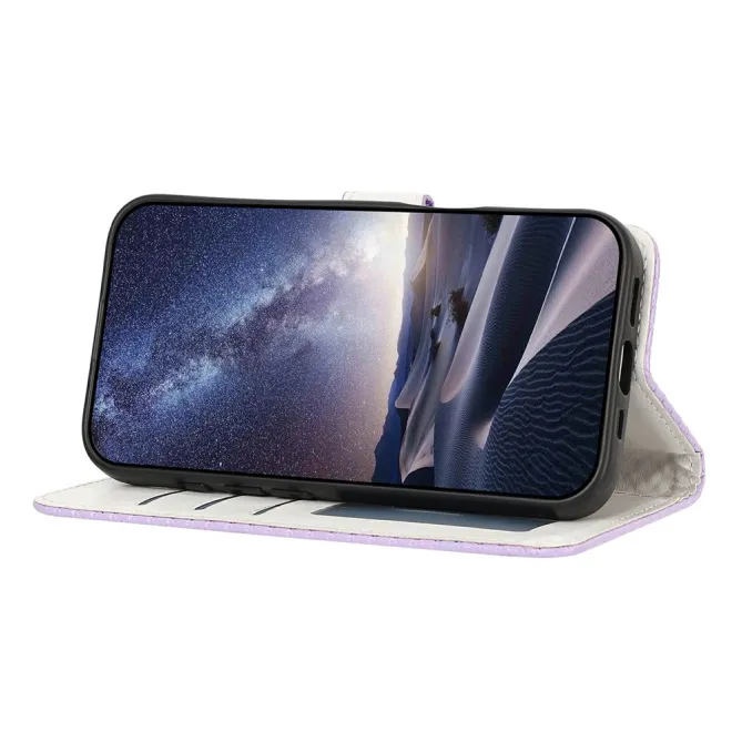 Housse iPhone 16 Plus texture diamant avec dragonne