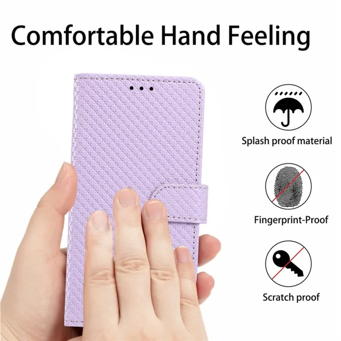 Housse iPhone 16 Plus texture diamant avec dragonne