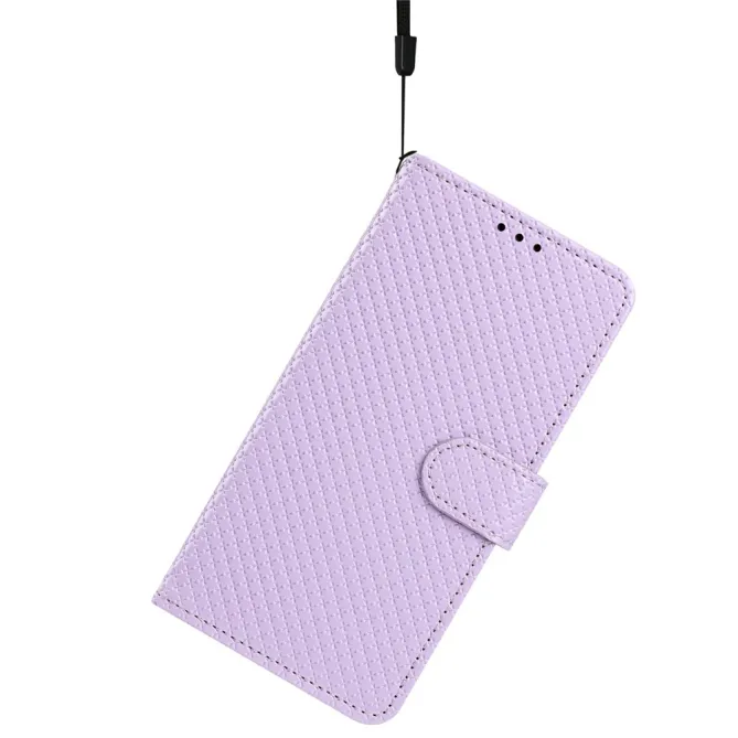 Housse iPhone 16 Plus texture diamant avec dragonne