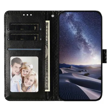 Housse iPhone 16 Plus texture diamant avec dragonne Noir - photo 20