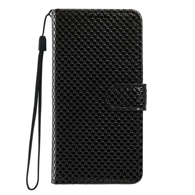 Housse iPhone 16 Plus texture diamant avec dragonne