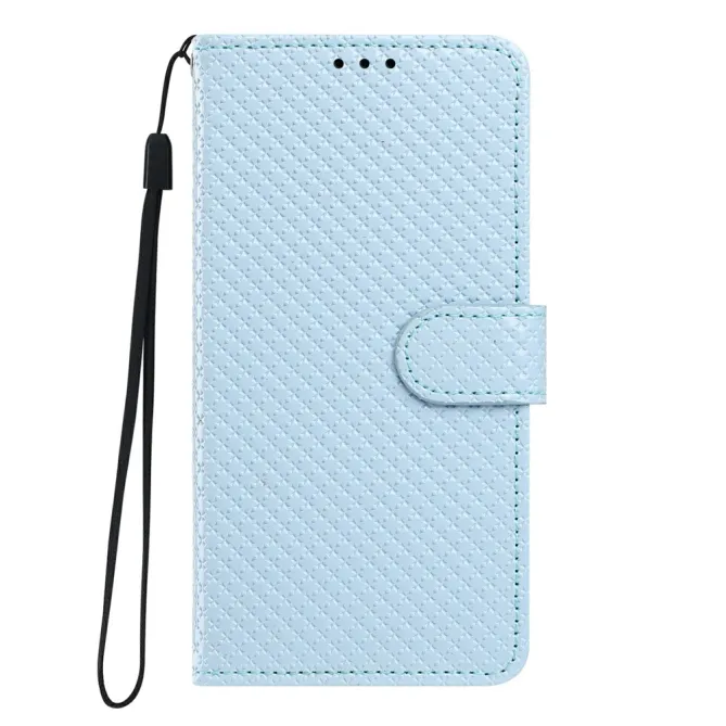 Housse iPhone 16 Plus texture diamant avec dragonne