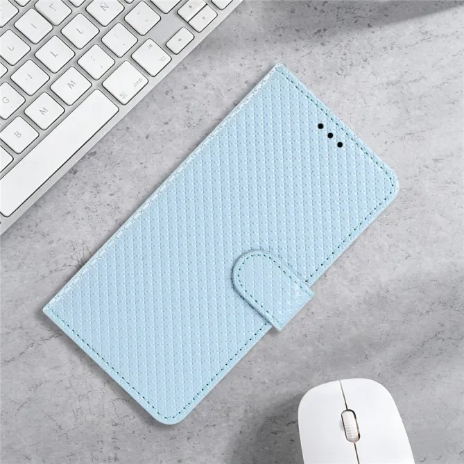 Housse iPhone 16 Plus texture diamant avec dragonne