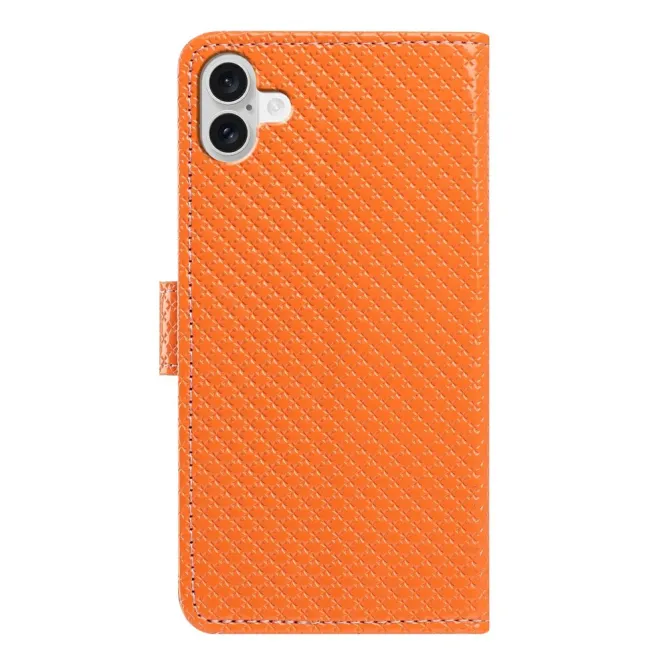 Housse iPhone 16 Plus texture diamant avec dragonne